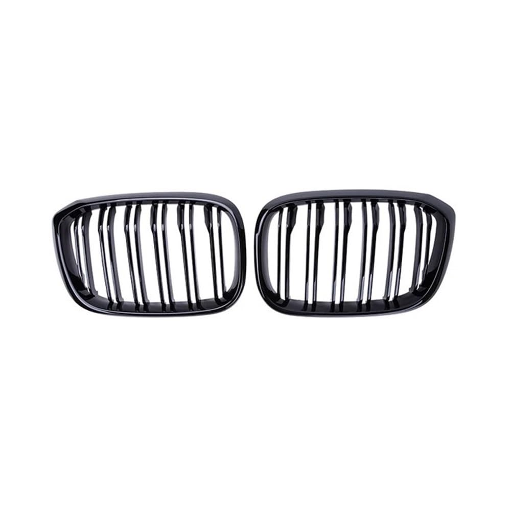 Fuicotto Auto Kühlergitter Auto Front Stoßstange Nieren Grille Racing Grills Doppel Lamellen Gitter Für BM&W Für X3 G01 G08 2019 2020 2021 Glanz Schwarz(Schwarz glänzend) von Fuicotto