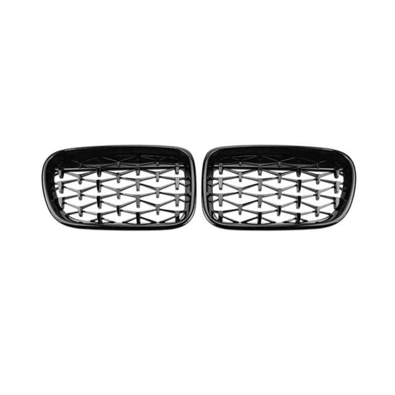 Fuicotto Auto Kühlergitter Diamond Grille Racing Grills Auto Fronthaube Nierengrill Gitter Schwarz Auto Styling Für BM&W Für X3 F25 2011 2012 2013(Black) von Fuicotto