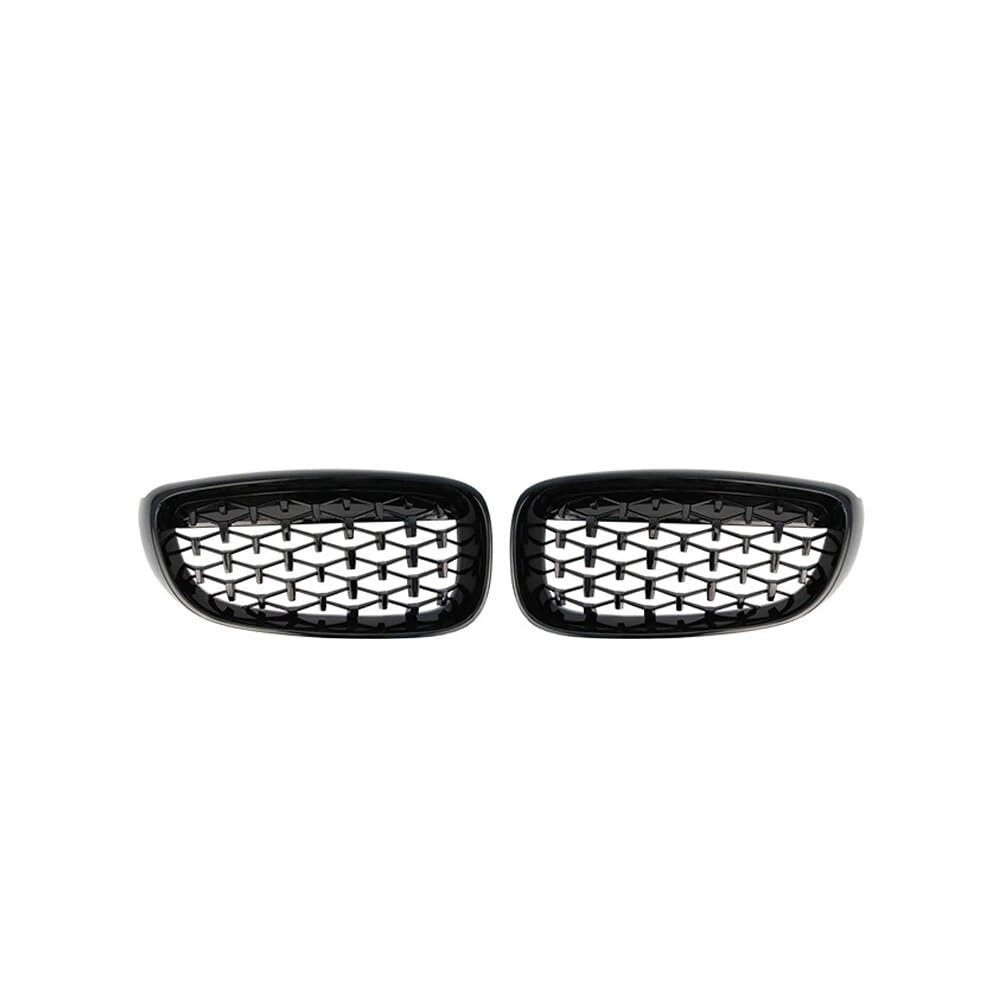 Fuicotto Auto Kühlergitter EIN Paar Frontgrill Chrom-Diamant-Nierengrill Für BM&W Für 3er GT F34 Gran Turismo 328i 330i 335i 340i 2012–2019 Im Meteor-Stil(Black) von Fuicotto