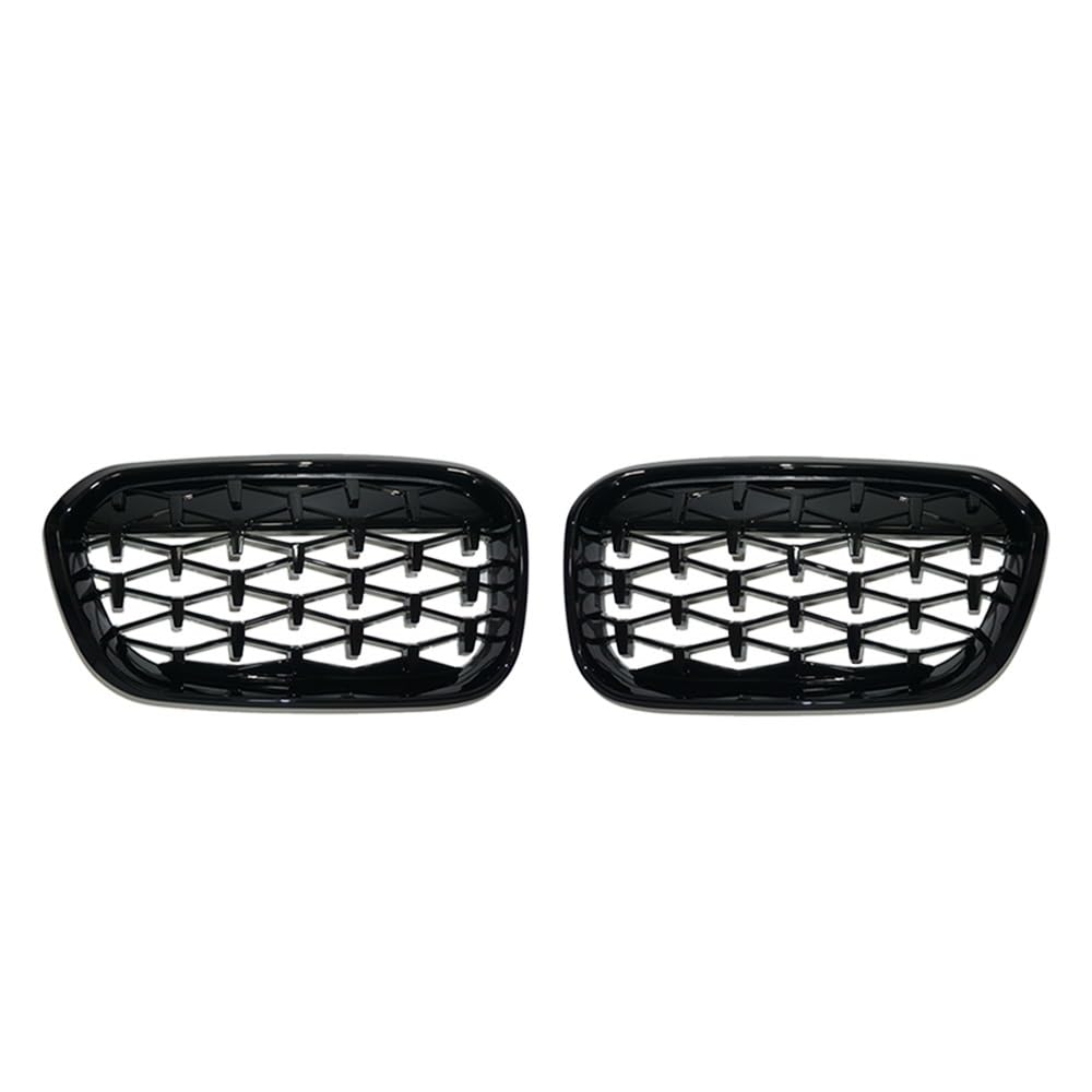 Fuicotto Auto Kühlergitter Für BM&W 1 Serie F20 F21 LCI 2016 2017 Auto Front Stoßstange Gitter Diamant Grill ABS Meteor Grills Nieren Ersatz Racing Grille(Glossy Black) von Fuicotto