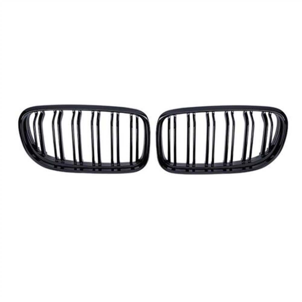 Fuicotto Auto Kühlergitter Für BM&W 3 Serie E90 E91 2005-2012 Dekor Trim 323I 328I 335I 330I 325 Auto Kühlergrill Grill Vorne Niere Doppel Linie Lamelle(Gloss Black 2009) von Fuicotto