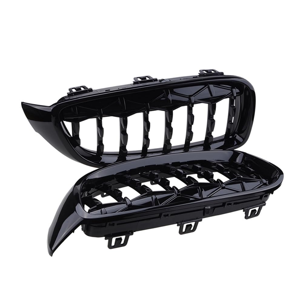 Fuicotto Auto Kühlergitter Für BM&W 4 Series F32 F33 F36 F80 F82 2013-2017 Fronthaube Nierengitter Stoßstange Diamantform Grill Auto Ersatzteil(Kidney Grille 4) von Fuicotto