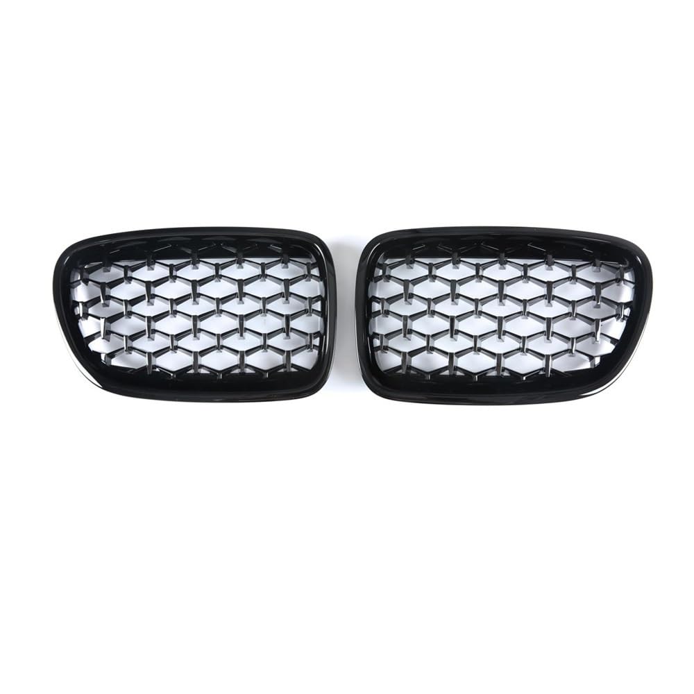 Fuicotto Auto Kühlergitter Für BM&W 5 Series GT F07 528i 535i 550i Diamant Frontstoßstange Nierengitter Grille Car Styling Racing Grills Auto Grill 2009-2017(Schwarz glänzend) von Fuicotto