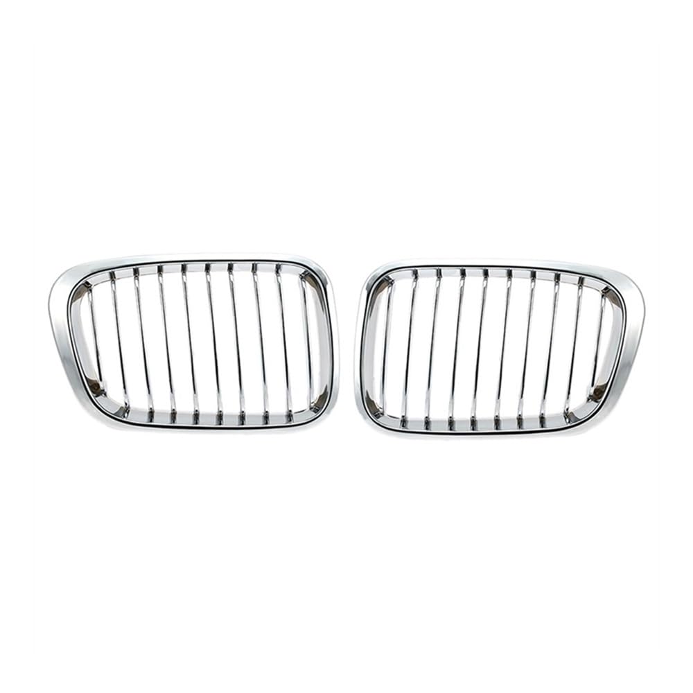 Fuicotto Auto Kühlergitter Für BM&W E46 320I 323I 325I 328I 330I 1998 1999 2000 2001 2X Chrom Fronthaube Nierengitter Grill 4-türige Limousine von Fuicotto