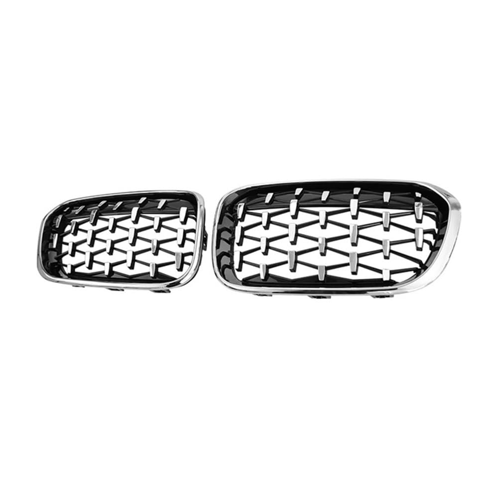 Fuicotto Auto Kühlergitter Für BM&W Für 1 Serie F20 F21 2015 2016 2017 Auto Front Stoßstange Gitter Racing Grill Nieren Diamant Grills Silber Grille(Silver) von Fuicotto