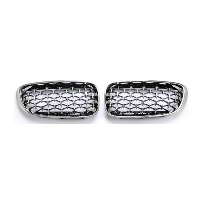 Fuicotto Auto Kühlergitter Für BM&W Für 3 Serie GT F34 Gran Turismo 320i 328i 330i 335i 325d Diamond Car Front Niere GrillsGrille 2012-2019 Auto Racing Grills(Full Silver) von Fuicotto