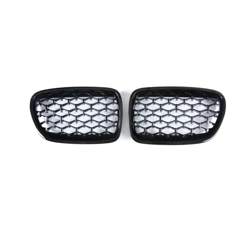 Fuicotto Auto Kühlergitter Für BM&W Für 5 Serie GT F07 528i 535i 550i 2009-2017 Diamant Front Stoßstange Nieren Gitter Grille Auto Styling Racing Grills Auto Grill(Schwarz glänzend) von Fuicotto