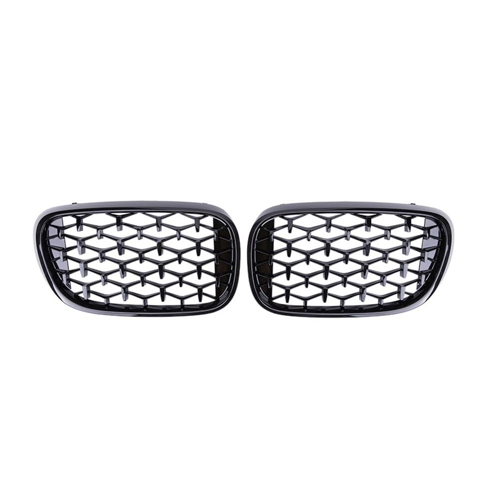 Fuicotto Auto Kühlergitter Für BM&W Für 7 Serie G11 G12 730li 740li Auto Vorderen Stoßfänger Grills Diamant Nieren Grille Racing Grill 2016 2017 2018 2019(Black) von Fuicotto