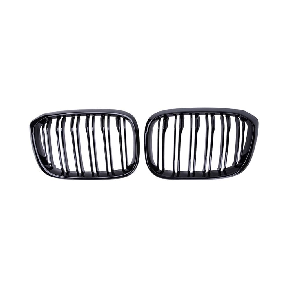 Fuicotto Auto Kühlergitter Für BM&W Für X3 G01 G08 2019 2020 2021 Auto Vorderen Stoßfänger Grille Niere Racing Grills Doppel Lamellen Auto ABS Glanz Schwarz Gitter(Matt-schwarz) von Fuicotto