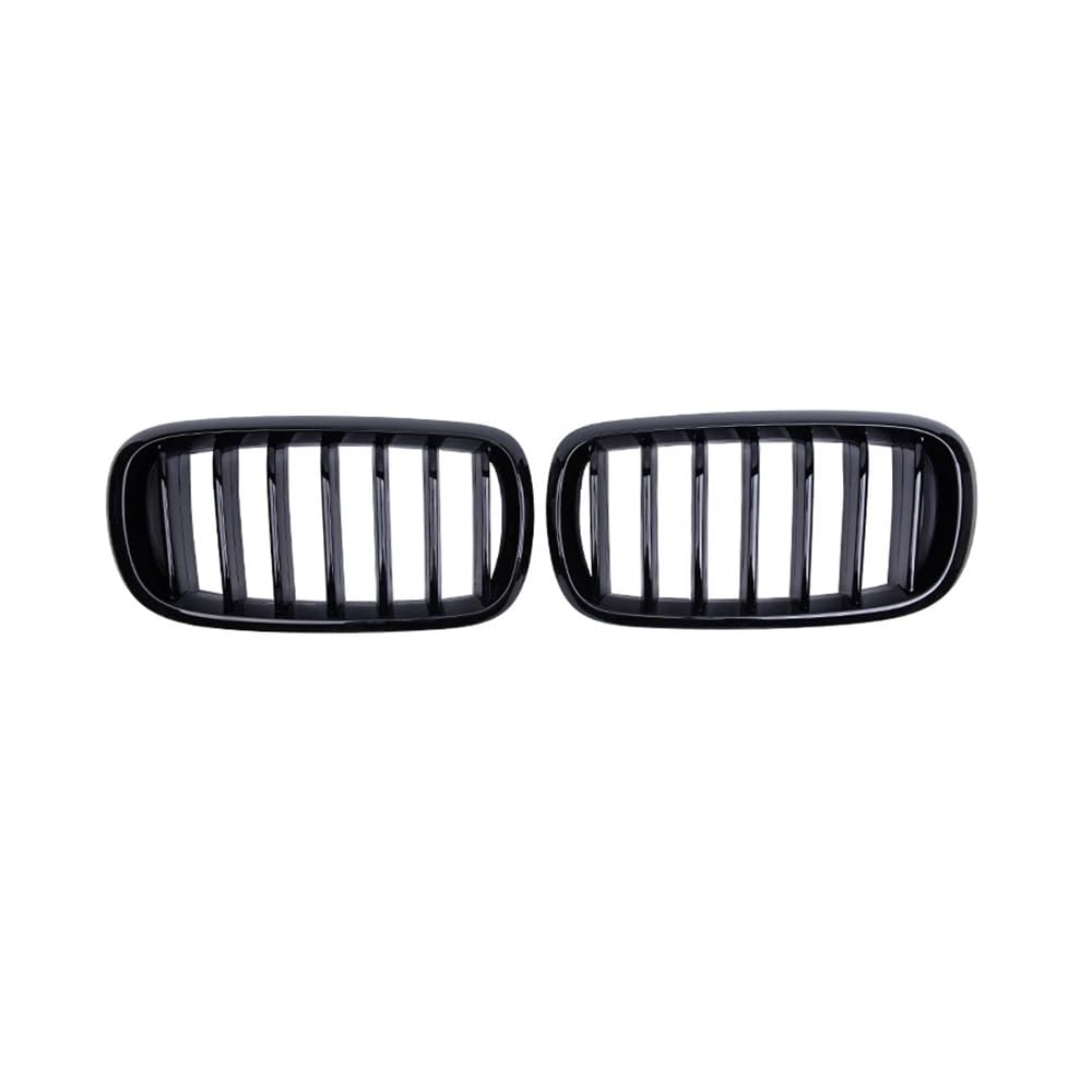 Fuicotto Auto Kühlergitter Für BM&W Für X5 X6 F15 F16 2014 2015 2016 2017 Auto Vorderen Stoßfänger Nieren Grill Haube Grillle Glanz Schwarz Einzelne Lamellen Gitter Racing Grills von Fuicotto