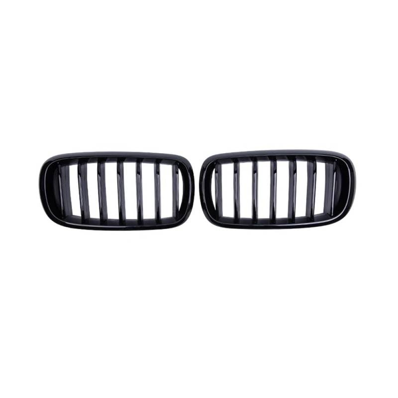 Fuicotto Auto Kühlergitter Für BM&W Für X5 X6 F15 F16 2014 2015 2016 2017 Auto Vorderen Stoßfänger Nieren Grill Haube Grillle Glanz Schwarz Einzelne Lamellen Gitter Racing Grills von Fuicotto