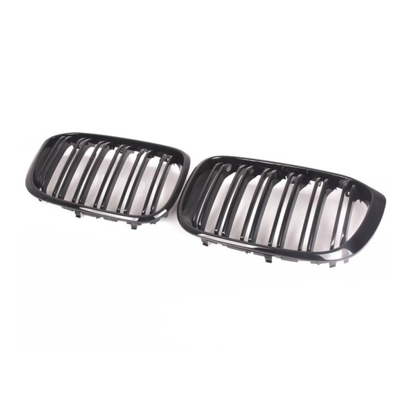 Fuicotto Auto Kühlergitter Für BM&W X3 G01 X4 G02 Für X4 25i 30i 2018 2019 2020 2021 2022 2023 Glanz Schwarz Vorne Niere Grille Lamellen Stil Grill von Fuicotto