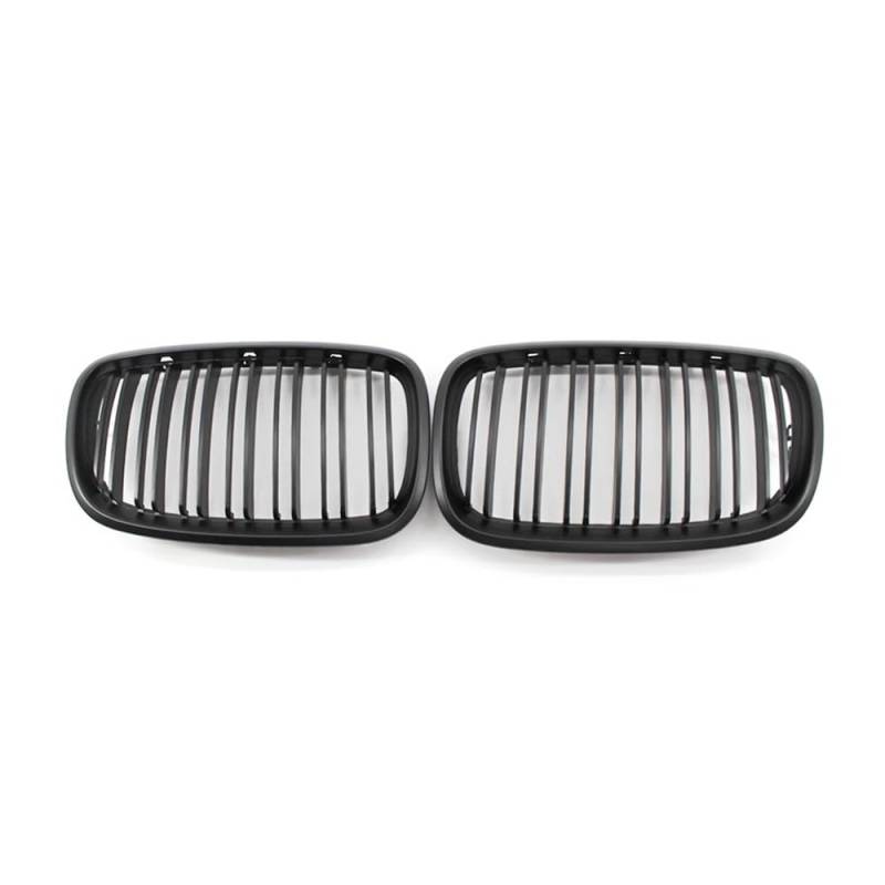 Fuicotto Auto Kühlergitter Mattschwarzer Nierengrill Mit Doppellamellen Frontgrill Für BM&W Für X5 X6 E70 E71 2007–2010 2011 2012 2013 Auto-Styling Renngrills(Mattschwarz) von Fuicotto