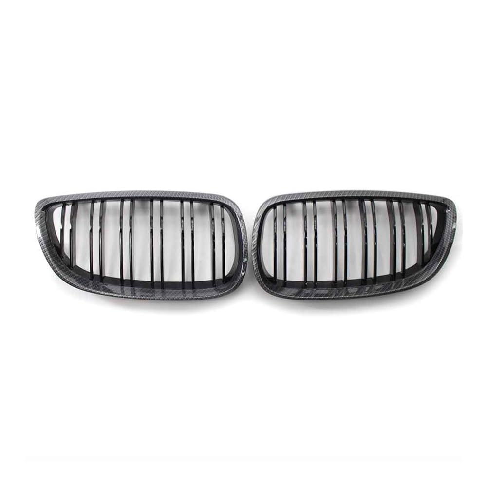 Fuicotto Auto Kühlergitter Semi-Carbon-Faser Für BM&W E92 E93 M3 2006–2009 3er-Serie E92 E93 2 Türen Coupe Frontgrill Nierengrill Auto-Styling von Fuicotto