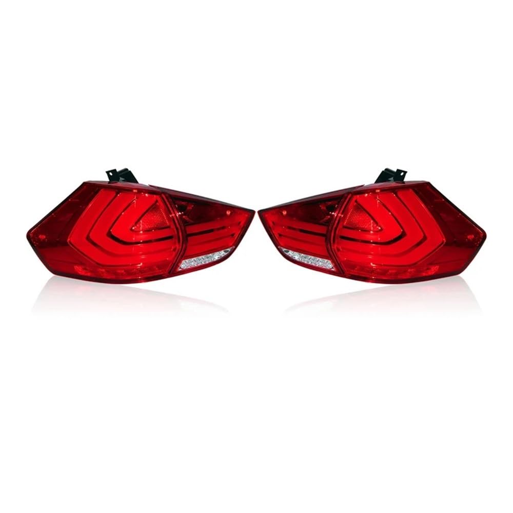 Fuicotto Auto Rückleuchten 1 Set Für N&issan Für X-trail T32 2014-2018 2019 2020 Auto Rücklicht Hinten Rücknebel Lampe Bremse Reverse Blinker Rücklicht(Red) von Fuicotto