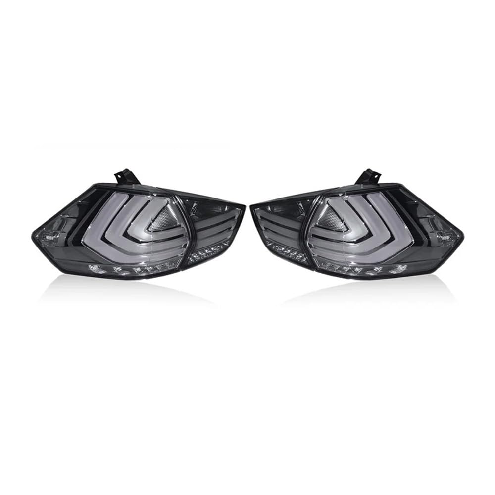 Fuicotto Auto Rückleuchten 1 Set Für N&issan Für X-trail T32 2014-2018 2019 2020 Auto Rücklicht Hinten Rücknebel Lampe Bremse Reverse Blinker Rücklicht(Smoked) von Fuicotto