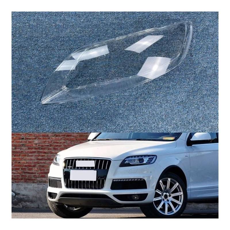 Fuicotto Scheinwerferglas Auto Front Scheinwerfer Abdeckung Für A&UDI Für Q7 2010-2015 Auto Scheinwerfer Lampenschirm Lampcover Kopf Lampe Licht Abdeckungen Glas Objektiv Shell(Links) von Fuicotto