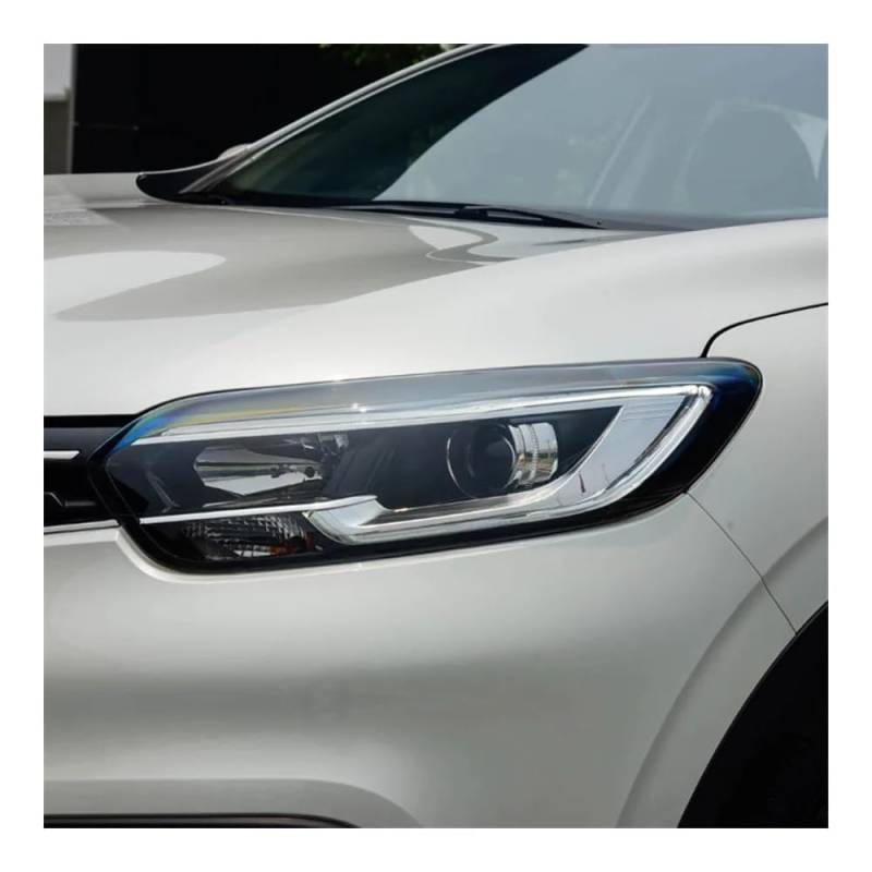 Fuicotto Scheinwerferglas Auto Front Scheinwerfer Abdeckung Für Renault Für Kadjar 2016 2017 Scheinwerfer Transparent Lampenschirme Lampe Licht Fall Objektiv Glas(Links) von Fuicotto