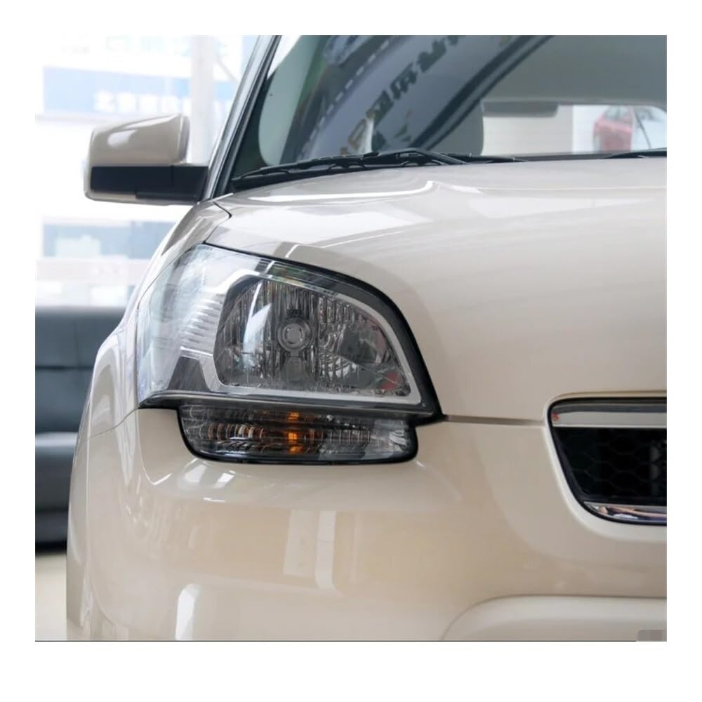 Fuicotto Scheinwerferglas Für Kia Für Soul 2010 2011 2012 2013 Auto Scheinwerfer Abdeckung Transparent Lampenschirm Scheinwerfer Lichter Maske Lampe Shell(Rechte Seite) von Fuicotto