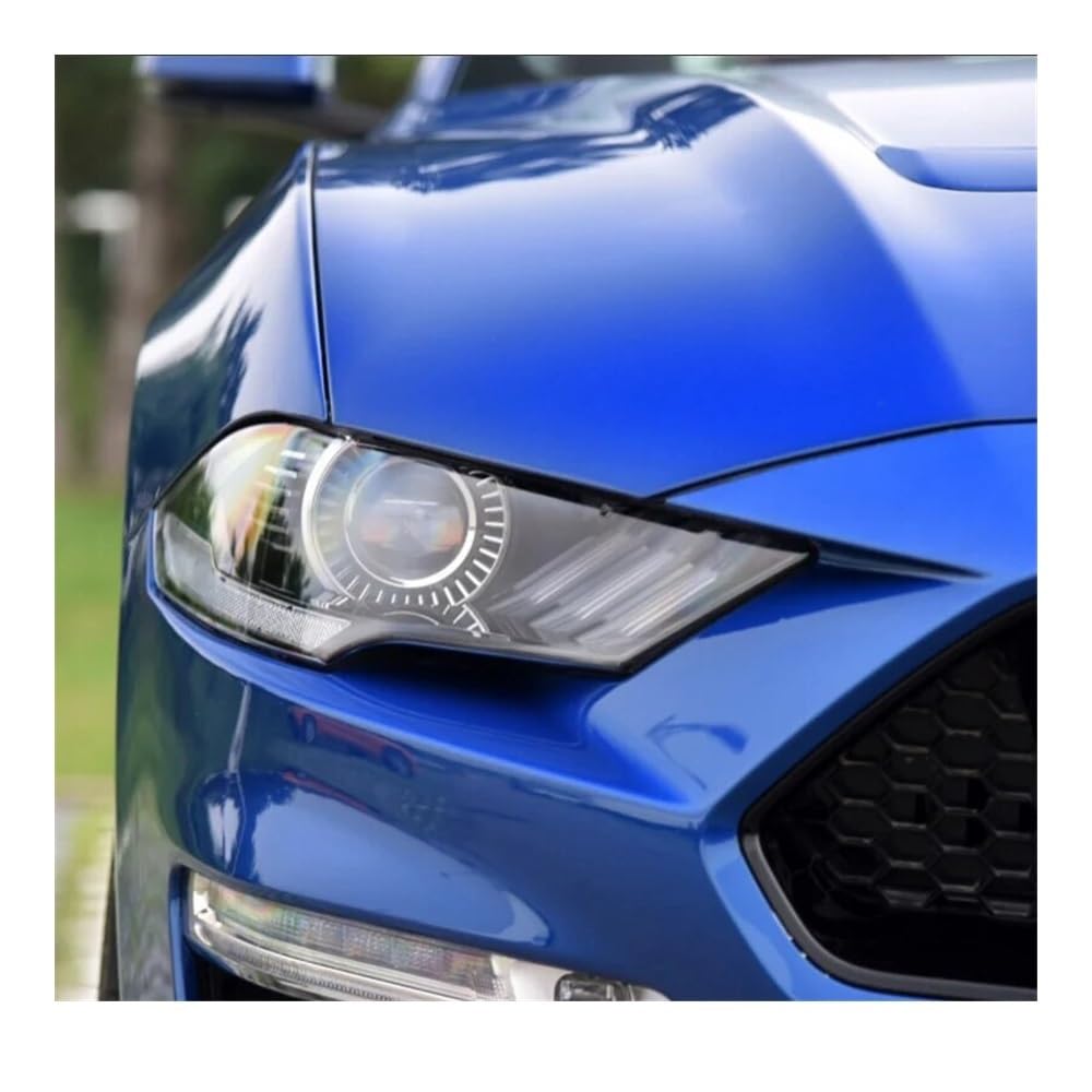 Scheinwerferglas Für for&d Für Mustang 2018 2019 Scheinwerfer Objektiv Schale Vorne Scheinwerfer Abdeckung Glas Lampe Gehäuse Transparent Lampenschirm Kopf Licht Schatten(1PCS rechte Seite) von Fuicotto