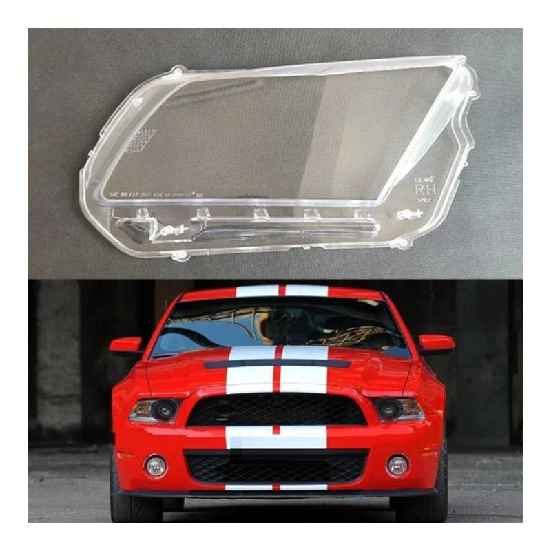 Scheinwerferglas Scheinwerfer Objektiv Shell Front Scheinwerfer Glas Lampe Abdeckung Transparent Lampenschirm Kopf Licht Schatten Für for&d Für Mustang 2010 2011 2012 2013(Linke Seite) von Fuicotto