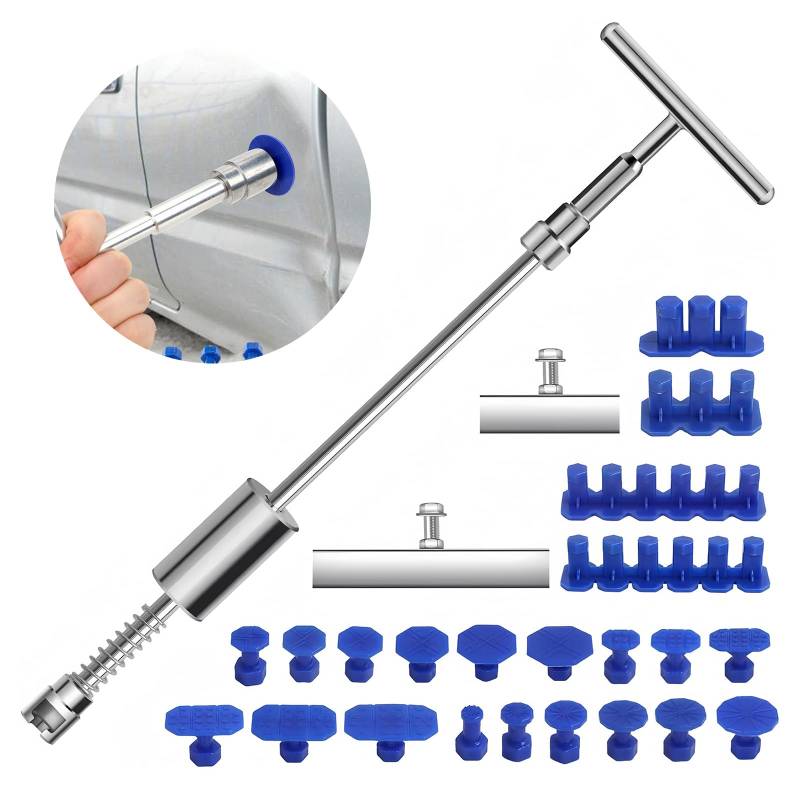 Fuikupe Ausbeulwerkzeug Dent Puller Set, Auto Paintless Dellen Reparaturset für Fahrzeug Dellen/Tür Dings/Hagel Schaden Entfernen von Fuikupe