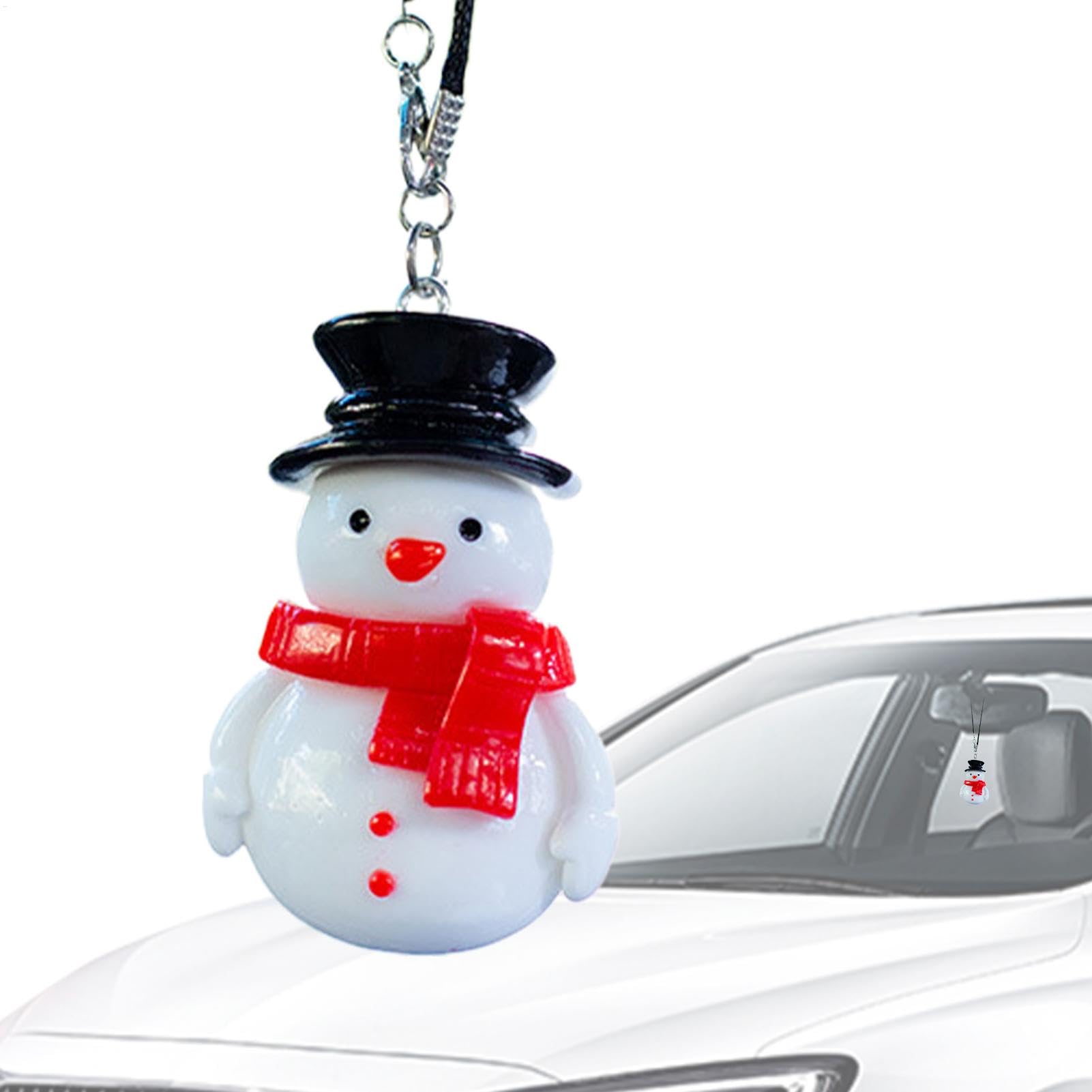 Fukamou Autospiegel Weihnachtsdekoration,Autorückspiegel Zubehör Weihnachten,Auto-Weihnachtsanhänger-Ornamente Für Den -Innenraum - Niedliche Automobil-Weihnachtsdekorationen, von Fukamou