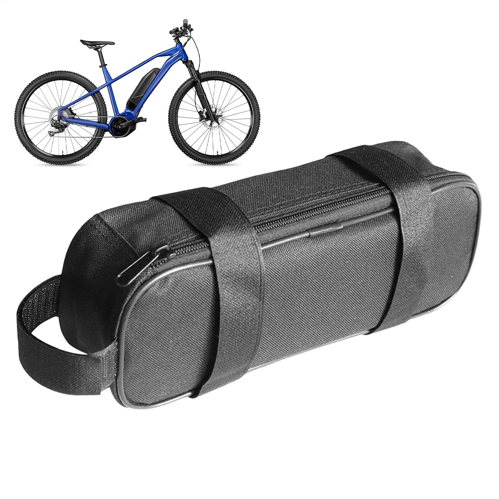 Fukamou EBike-Tasche, EBike-Akkutasche, wasserdichte Oxford-Fahrradtaschen Für Fahrradrahmen, Fahrradrucksäcke -Und -Taschen, Fahrradtasche Für Langstreckenradfahren, Camping von Fukamou