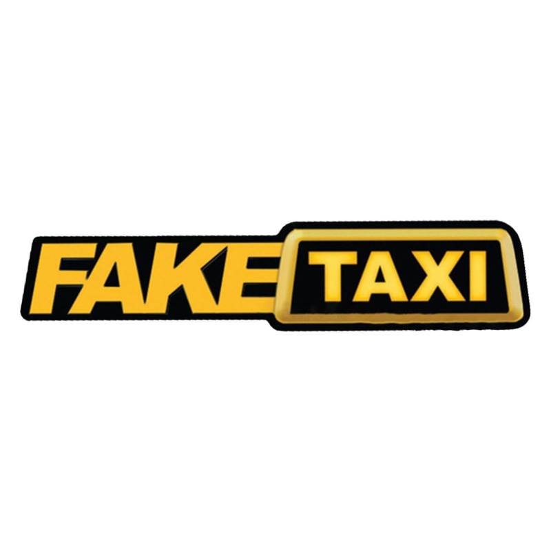 Fukamou Gefälschter Taxi-Autoaufkleber - Automatisch Klebender Logo-Aufkleber, Wetterbeständiger Dekorative Aufkleber Für Fahrzeuge, Motorräder, Wände, Computer, Briefkästen von Fukamou