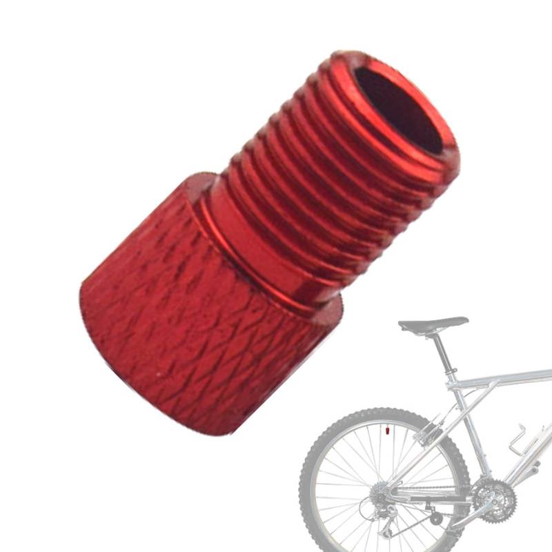 Fukamou Reifenhut-auf-Ventil-Adapter,Reifenventilkonverter - Wiederverwendbarer Fahrradwerkzeug-Reifenventilkonverter, Tragbarer- Inflatordüsenadapter Für Fahrräder, Mountainbikes von Fukamou