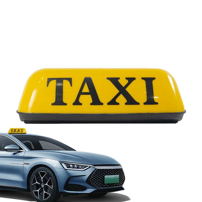 Fukamou Taxischilder Für -Autos, Taxilicht - Autodachlampe,Taxi-Leuchtdachlampe, Retro-Taxi-Dachschild, Kabinendachleuchte, Taxi-Schildleuchte Für 12-V-Auto von Fukamou