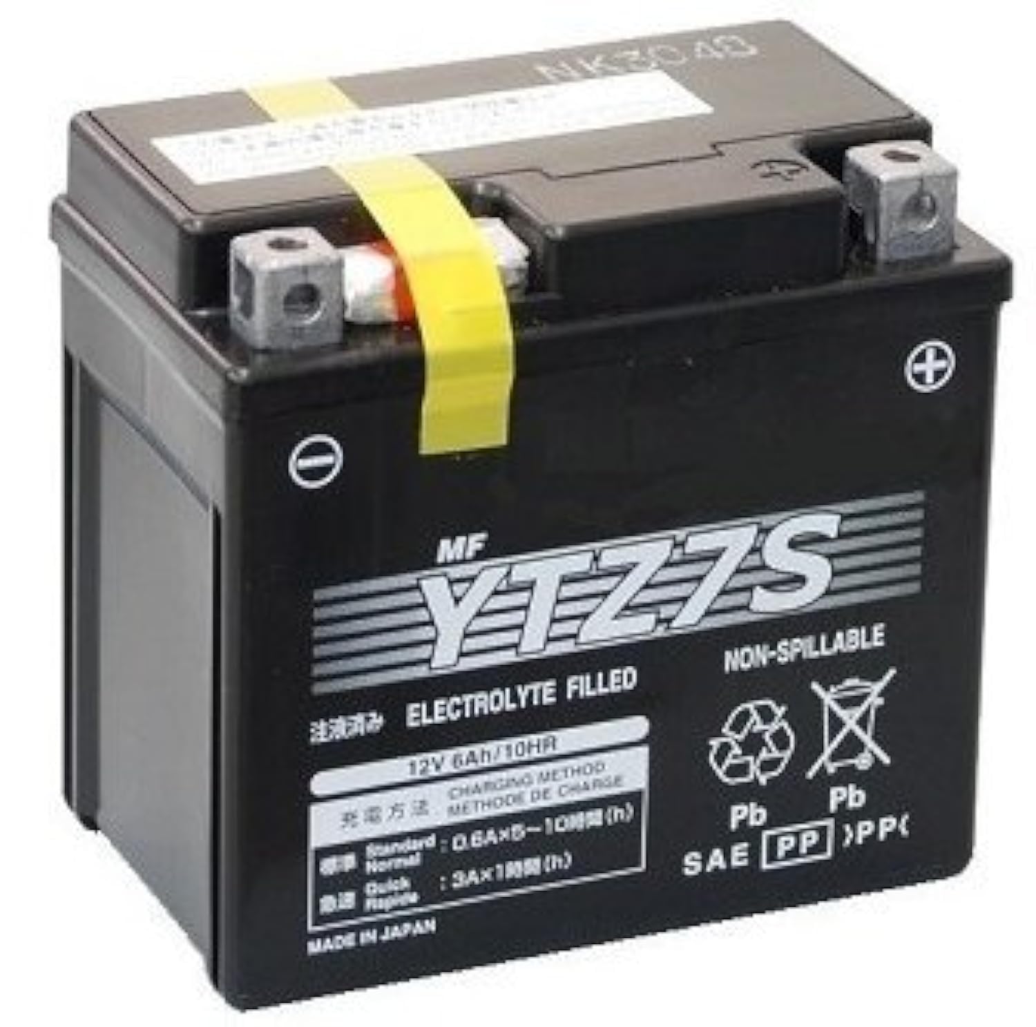 Motorrad-Batterie 12 V 10 Ah TOPCAR – YT12B-4 von Fulbat