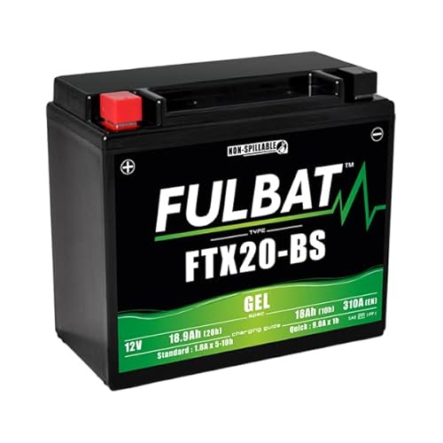 Batterie ftx20-bs fulbat 12v18ah lg175 l87 h155 (gel - sans entretien) - activee usine von Fulbat