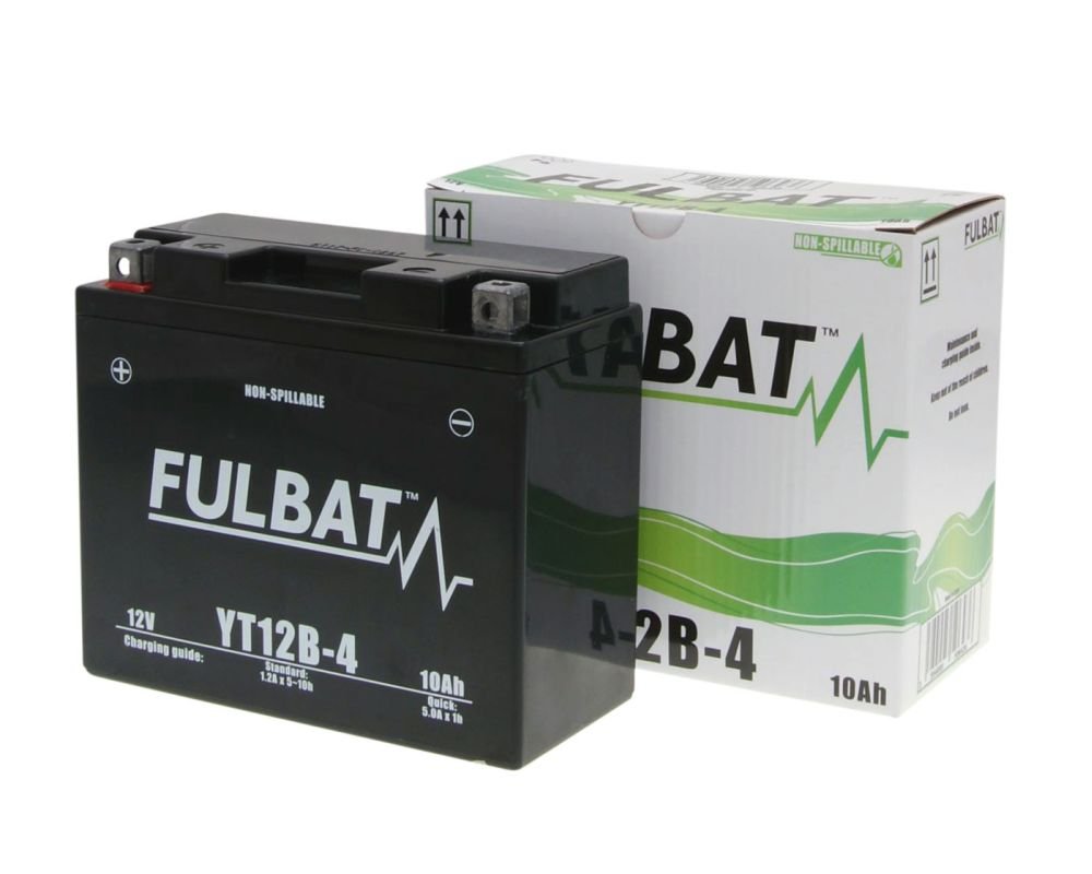 FULBAT Batterie 12 V 10 Ah (FT12B-4) [wartungsfrei & versiegelt] kompatibel kompatibel mit Ducati Monster 796 803 ccm von Fulbat