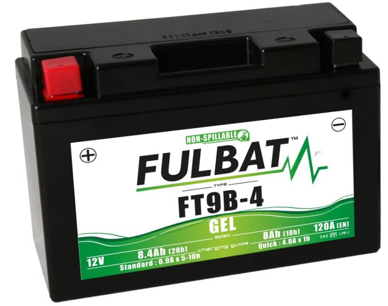 FULBAT Motorradbatterie FULBAT GEL FT9B-4 / YT9B-BS 12 V 8,4 AH 120 A von Fulbat