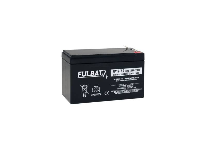 Fulbat - AGM Bleiakku wasserdicht FP12-7.2 (T1) 12 Volt 7,2 A von Fulbat