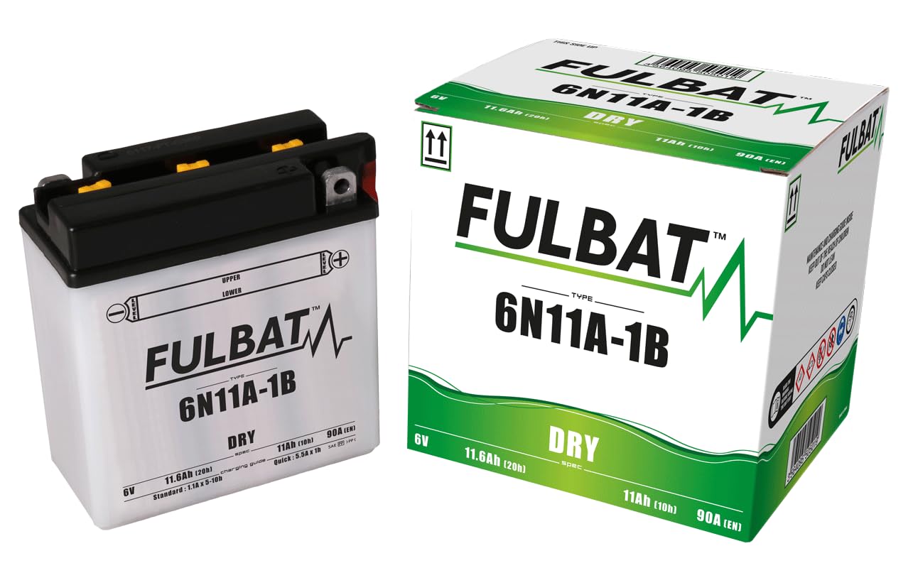 Fulbat - Motorrad Batterie 6N11A-1B 6V 11Ah - Akku(s) von Fulbat