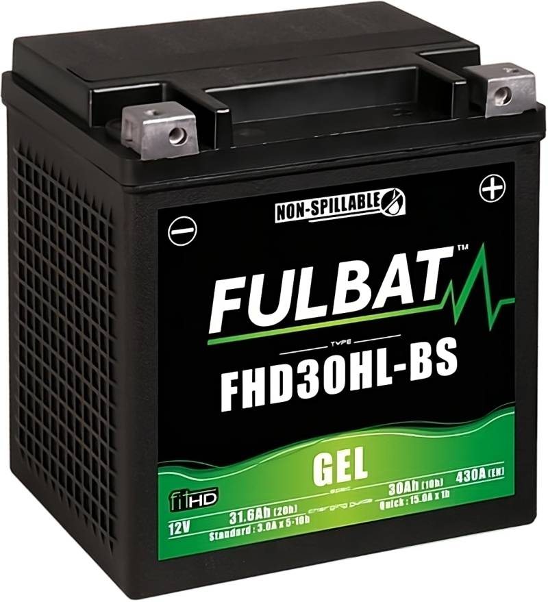 Fulbat - Akku Motorrad YHD30 HL-BS frostfest 12 V/30 Ah Spezial Harley von Fulbat