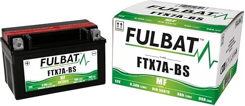 Fulbat YTX7A-BS Gel 12V 6Ah Rollerbatterie – Wartungsfrei, Einsatzbereit, Auslaufsicher von Fulbat