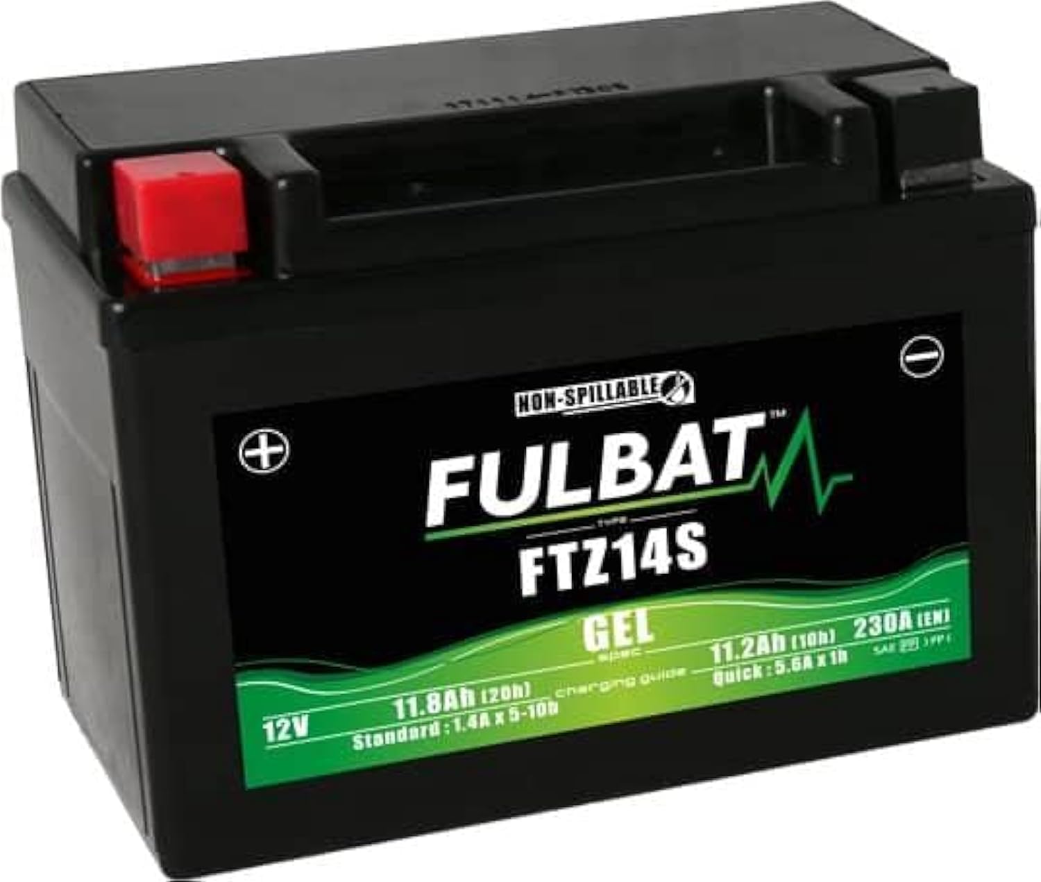 Batterie Fulbat YTZ14S Gel SLA 12V 11.2Ah (Wartungsfrei) von Fulbat