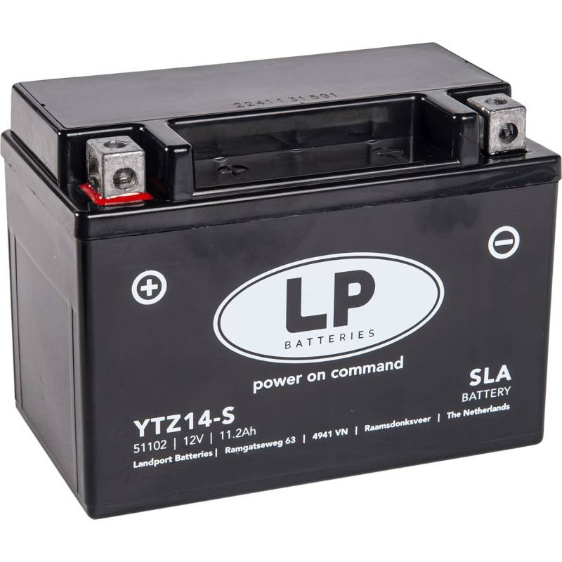 Tashima – Motorradbatterie YTZ14S, wasserdicht SLA 12 V/11,2 Ah von Fulbat