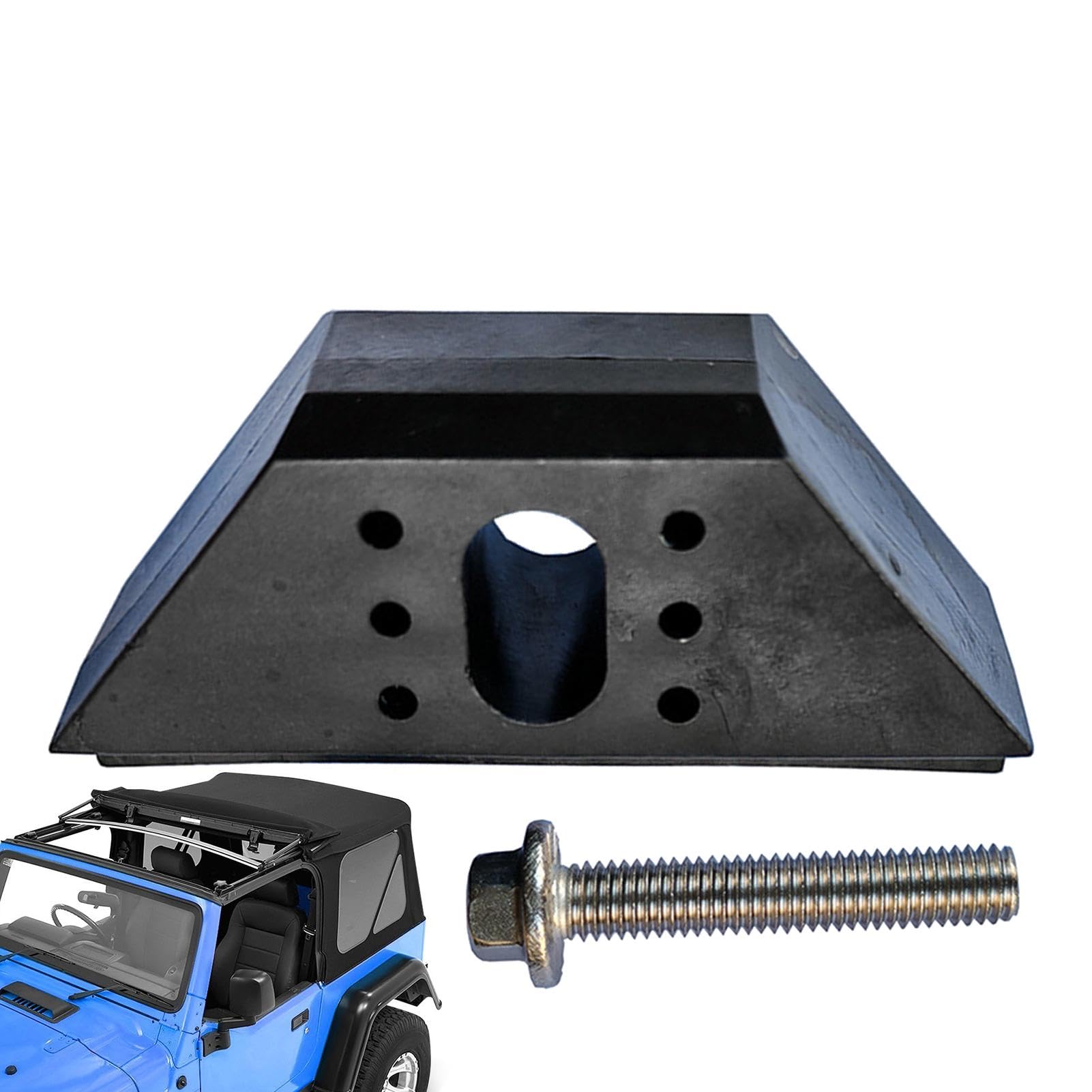 Batterie-Halteklemme, Batterie-Klemmbolzen aus Edelstahl - Batterie-Halteklammern - Mit rostfreiem Bolzensatz, stoßfester Basis-Batterieklemme zur Verbesserung der Fahrzeugsicherheit von Fulenyi