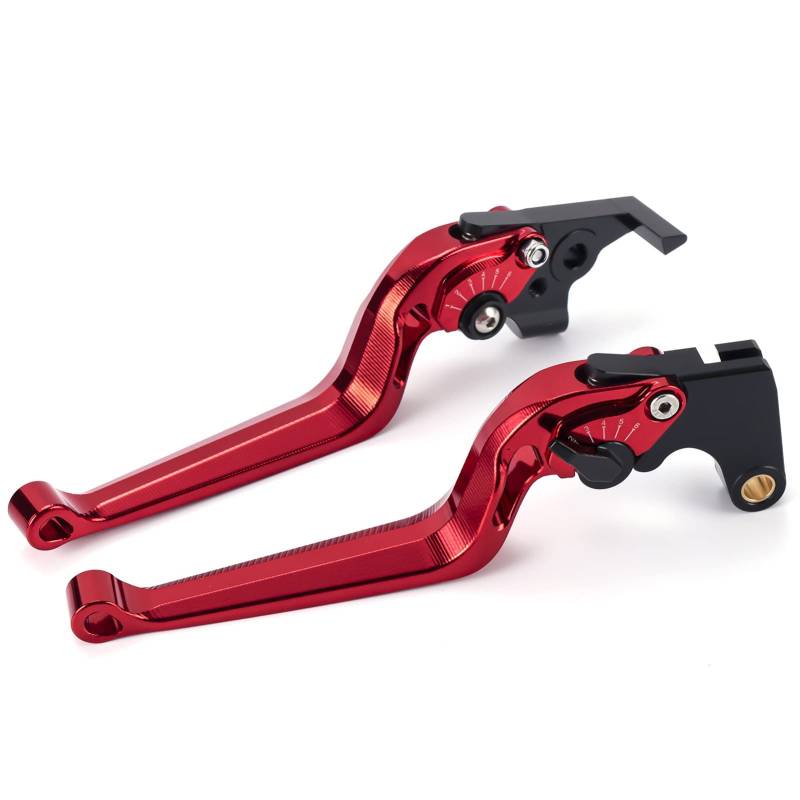 Für Yamaha FZ1 FAZER 2006-2015 Zubehör Kupplungshebel Bremshebel Motorrad Aluminium Motocross Hebel Rot Einstellbar 1 Paar von Fullibars