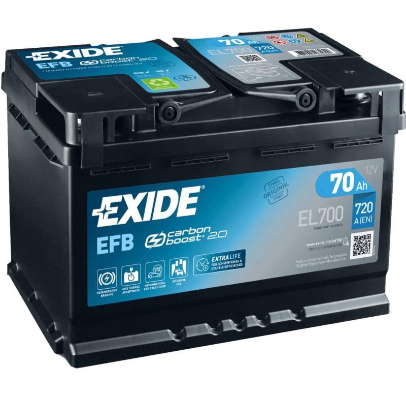 Exide Akumuliatorius 70 Ah 720 A EN 12V von Fulmen