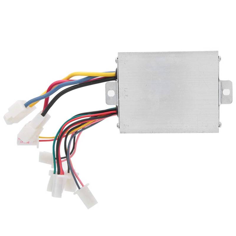 Funien 500W 12V Elektroroller-Bürstenmotor-Controller, Gleichstrommotor-Geschwindigkeitsregelung für Elektrofahrräder, Aluminiummaterial, Stabiler Lauf von Funien