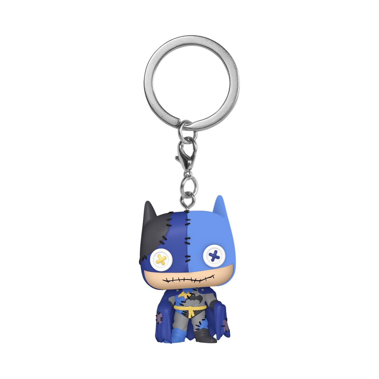 Funko Pop! Keychain: Patchwork - Batman​ - DC Comics - Neuartiger Schlüsselanhänger - Vinyl-Minifigur Zum Sammeln - Strumpffüller - Geschenkidee - Offizielle Handelswaren - Comic Books Fans von Funko