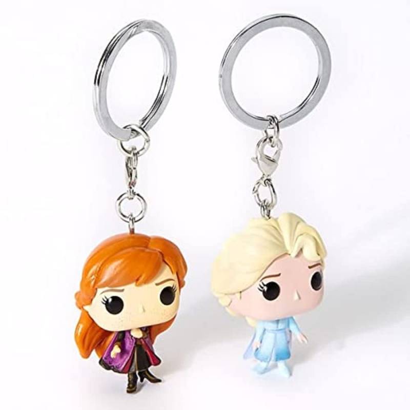 Funko POP! Keychain: Disney Frozen 2 -2 Packung - Anna, Elsa - Vinyl-Minifigur Zum Sammeln Neuartiger Schlüsselanhänger - Strumpffüller - Geschenkidee - Offizielle Handelswaren - Movies Fans von Funko