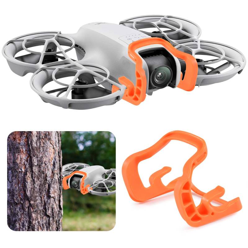 Gimbal Bumper Guard für DJI Neo Zubehör, Drone Gimbal Lens Anti-Collision Protection Guard Bar für DJI Neo Drohne Kamera Drohnen Zubehör (Orange) von Funmo