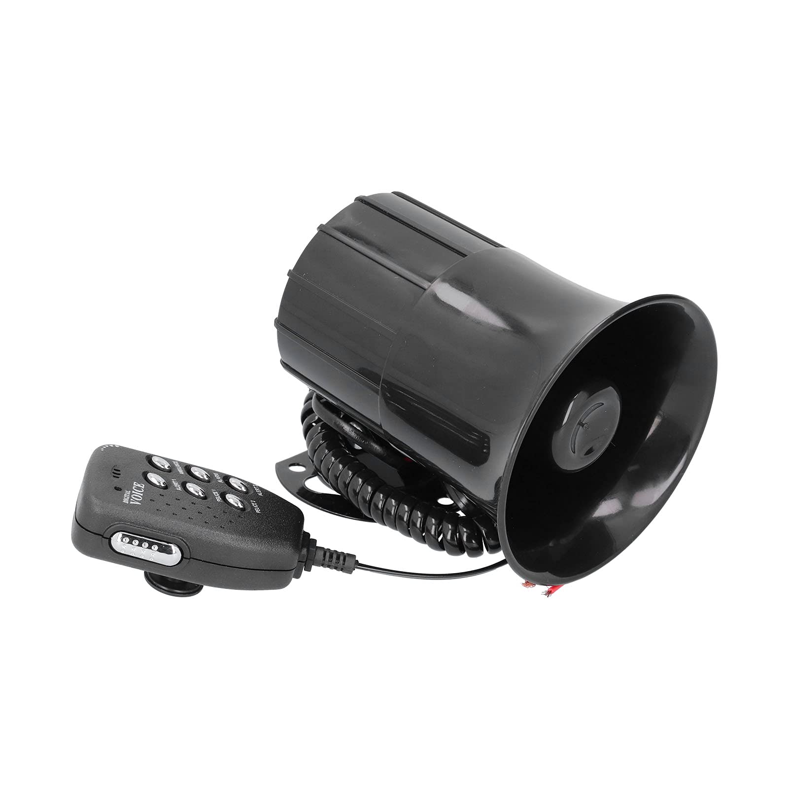 Auto Alarm Horn, Auto Warnlautsprecher Megaphon Auto Horn Sirene 120dB für die Brandbekämpfung für 12V Auto Auto von Fupei