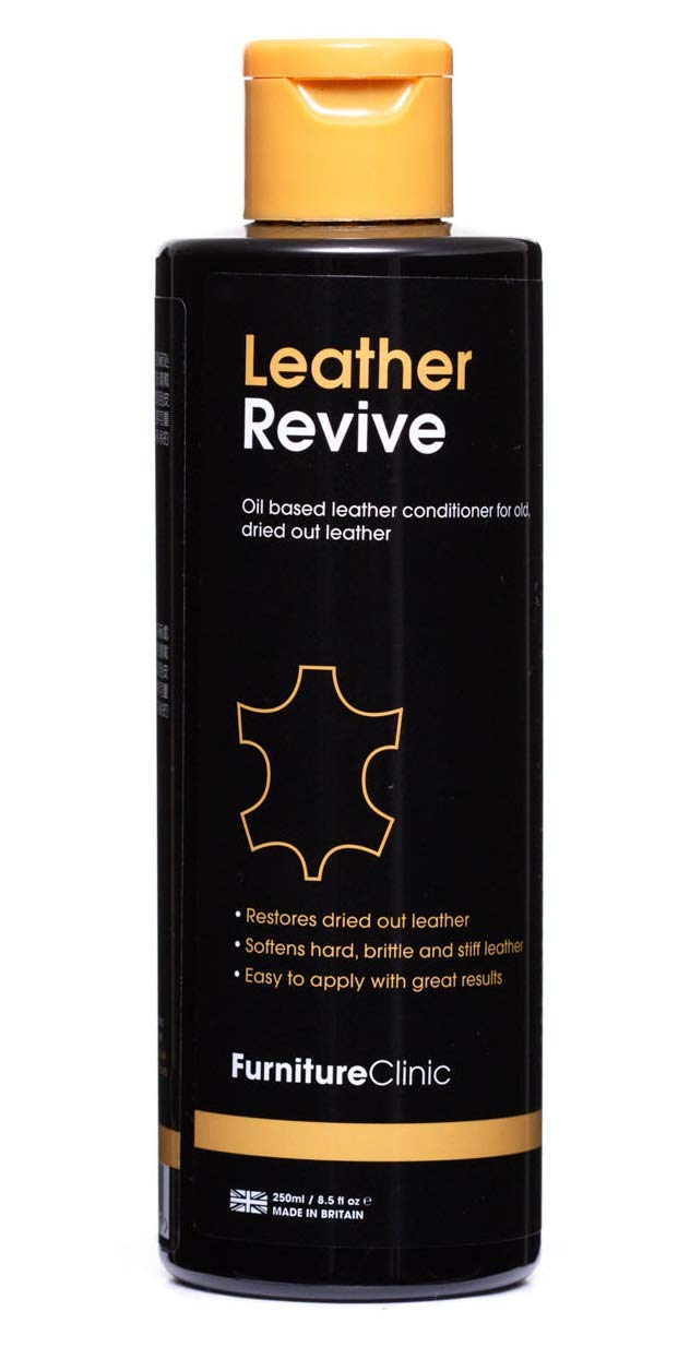 Furniture Clinic - Leather Revive (250ml) EIN natürlicher Conditioner der tief in das Leder eindringt um Harte, ausgetrocknete und steife Leder zu erweichen. von Furniture Clinic